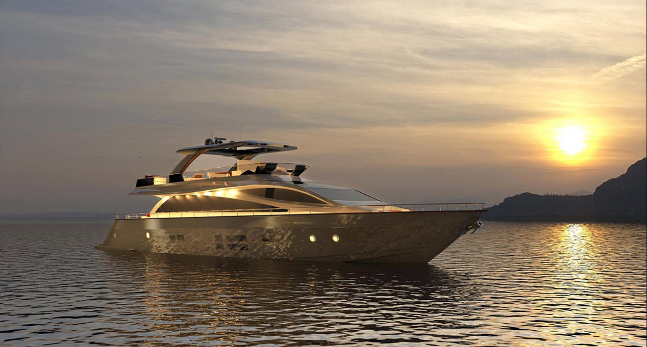 The Amer 94 Motor Yacht Competes For Its Place In The Guinness Book Of World Records