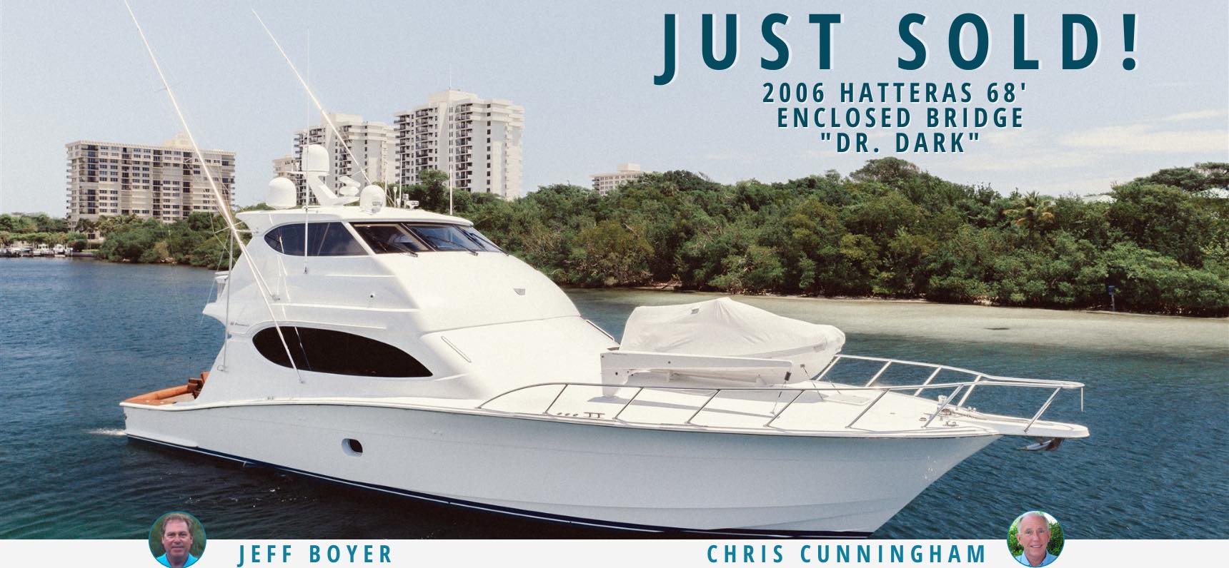 Hatteras 68 Enclosed Bridge Dr Dark Sold By United Yacht Sales