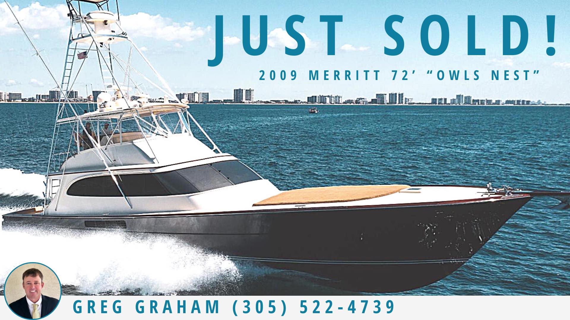 Merritt 72 Sportfish OWLS NEST Sold By United Yacht Sales