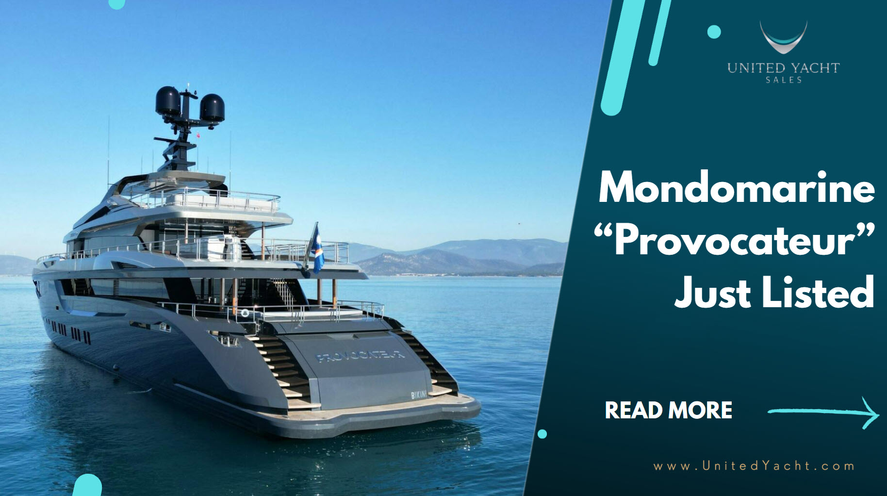Mondomarine 50M Superyacht Provocateur Listed For Sale